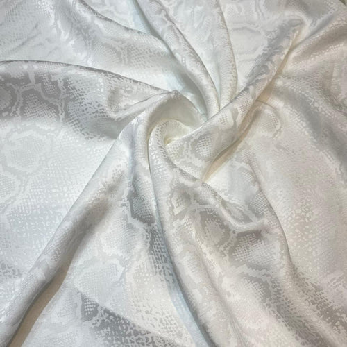 Alpine Jacquard (Python White) Fabric