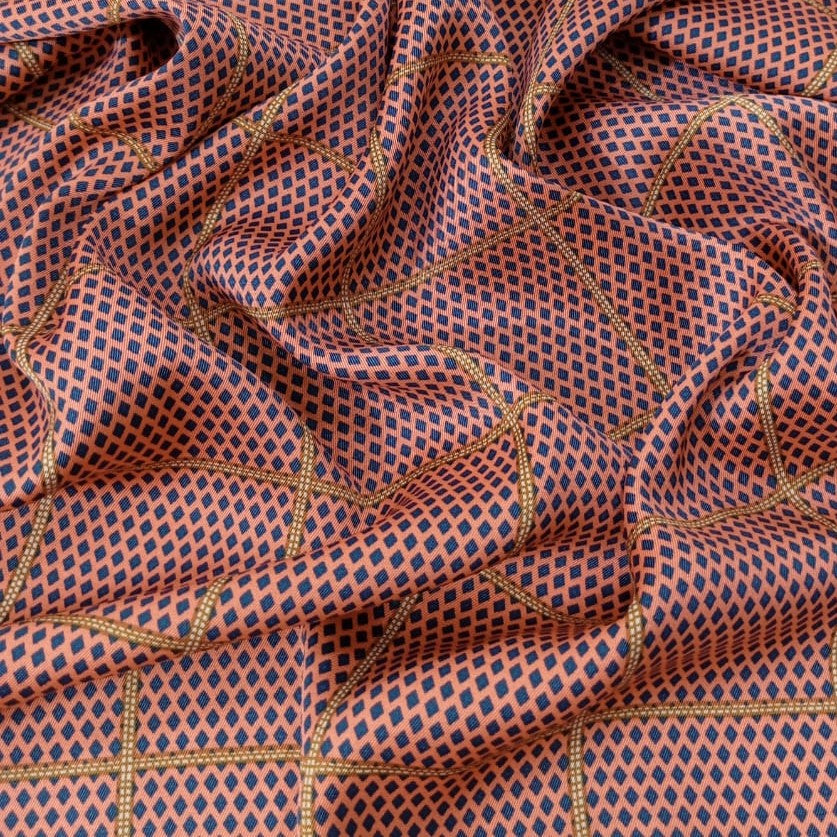 Dots Print On Twill Satin TSPS19