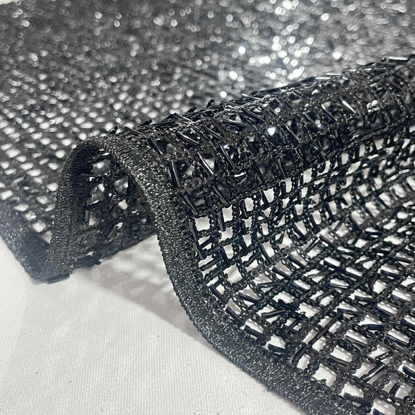 Maria Beaded Sequins Embroidered Fabric