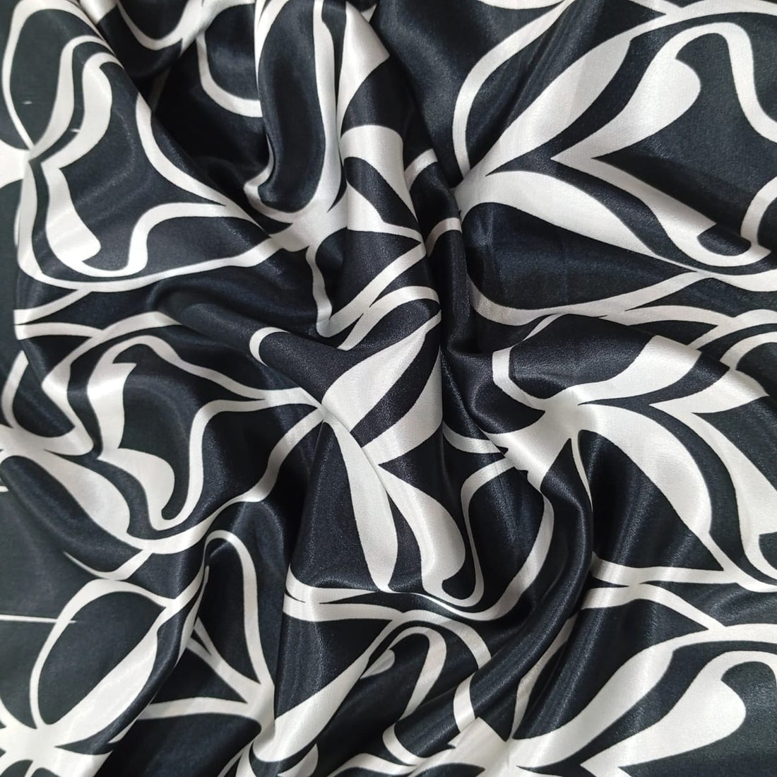 Black Base Art Print On Satin Lycra SLPS03