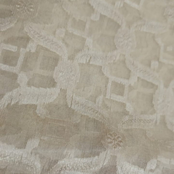 Organza Silk Jacquard Fabric OSJS02