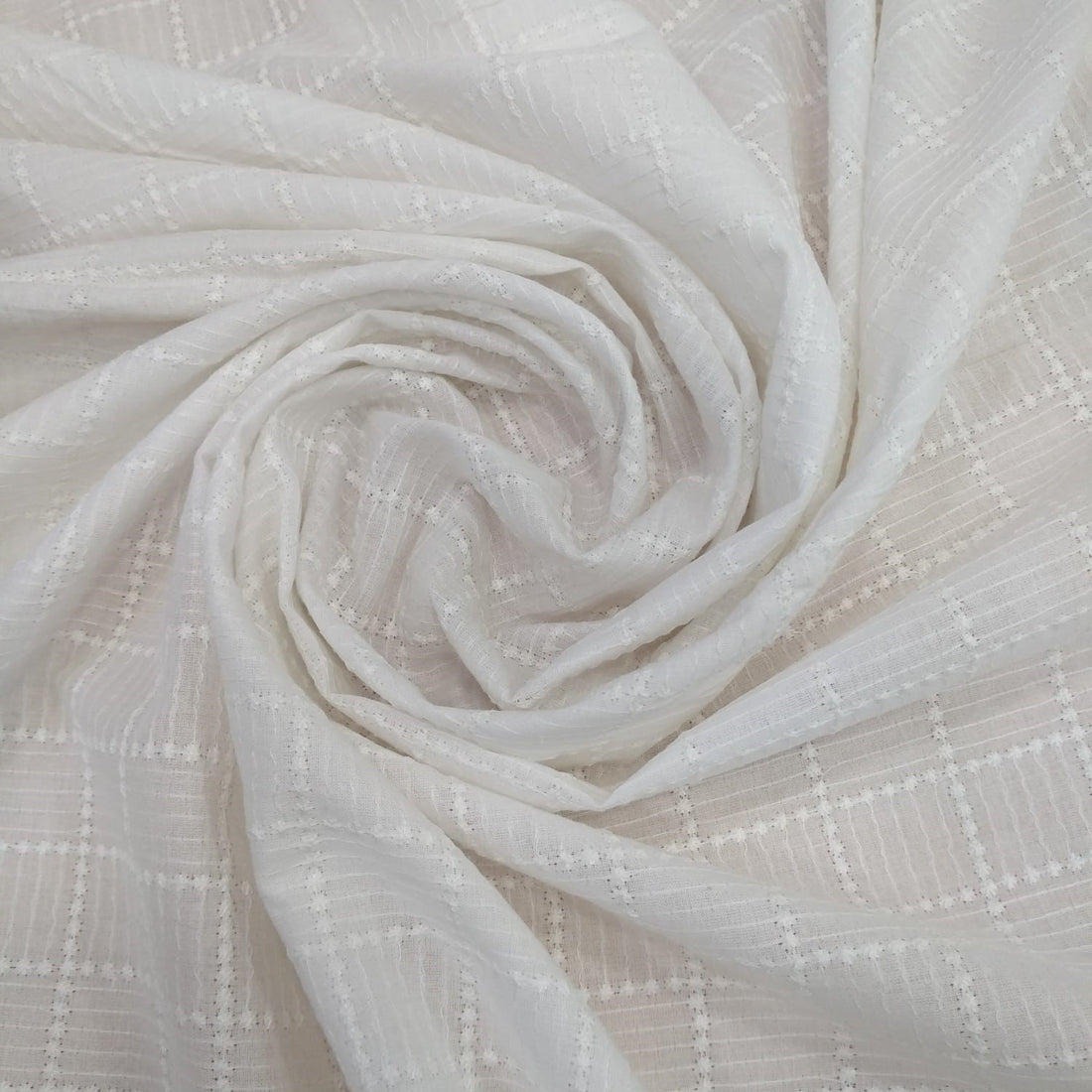 White Cotton Schiffli Embroidery#20