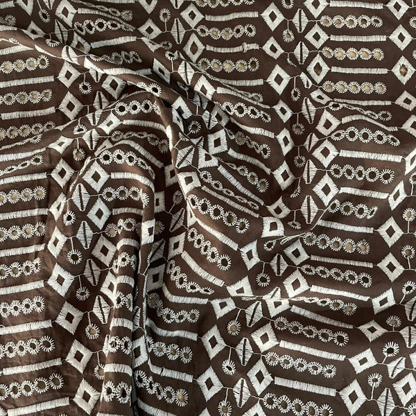Cotton Embroidered Fabric OSCP591