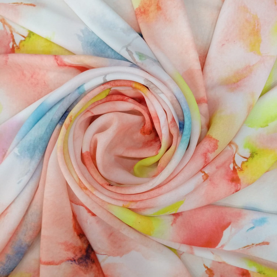 Bella Tie Dye Print On Royal Georgette RGPA03