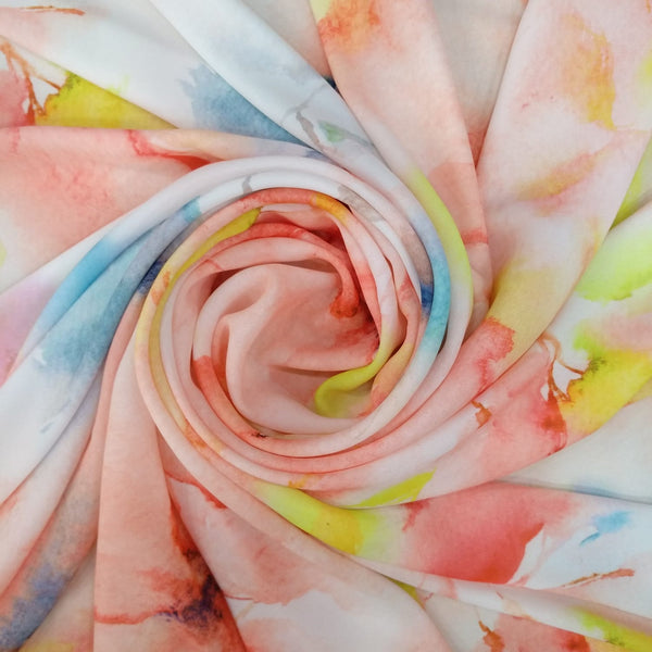 Bella Tie Dye Print On Royal Georgette RGPA03