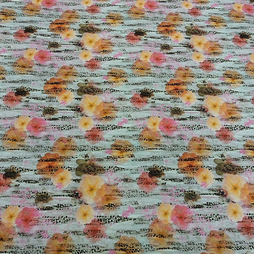 Beach Talks Print On Royal Georgette RGPS02