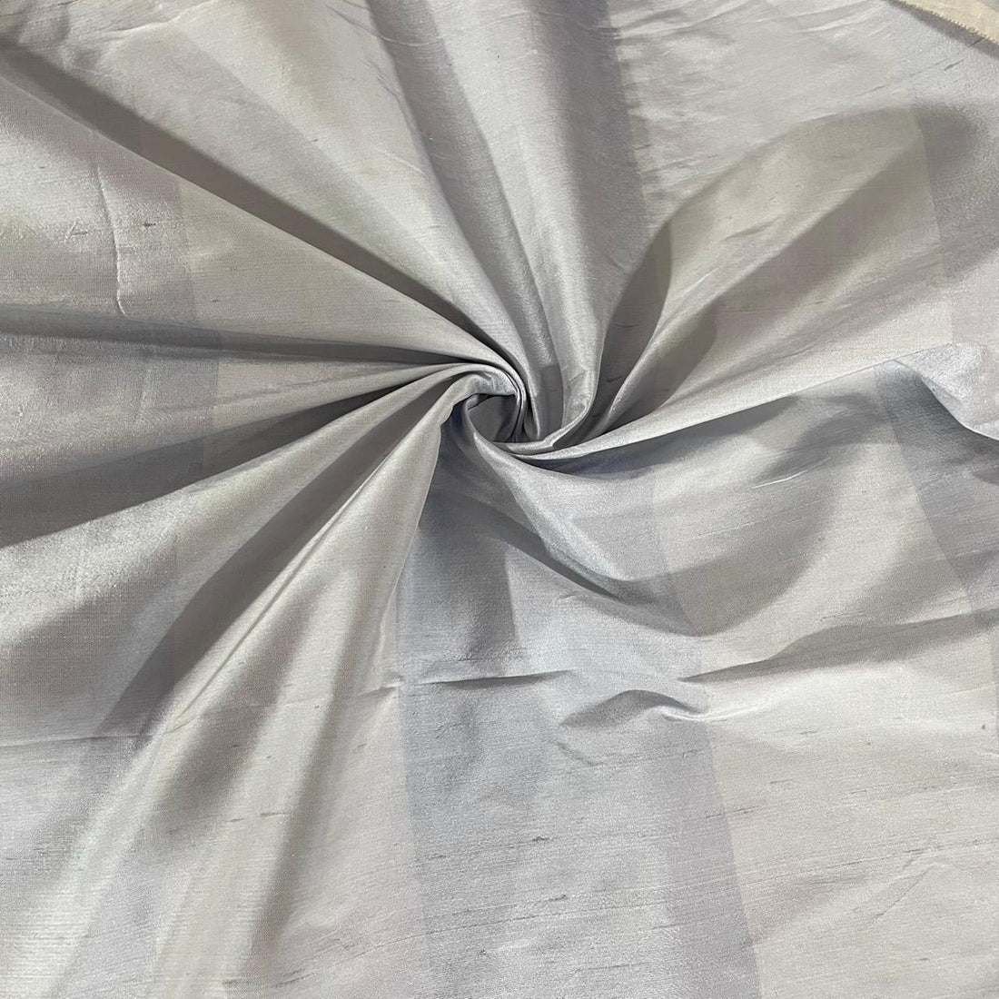 Dupion Silk -Sky Blue-Stripe