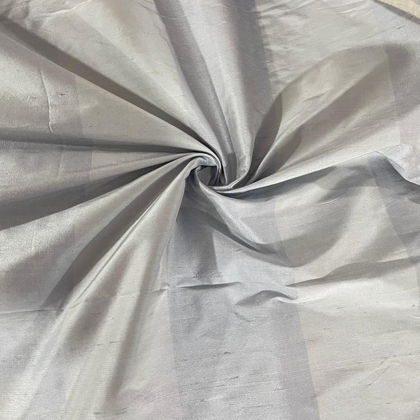 Dupion Silk -Sky Blue-Stripe