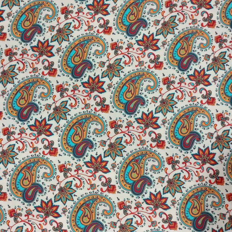 Royal Paisley Print On Parsi Boski PBPS20