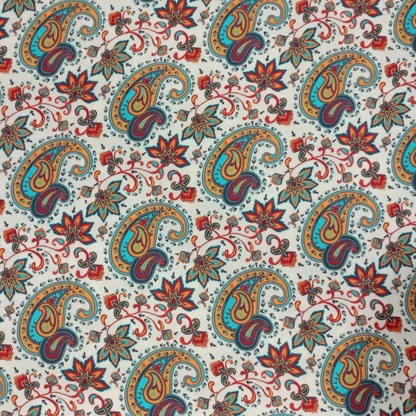 Royal Paisley Print On Parsi Boski PBPS20