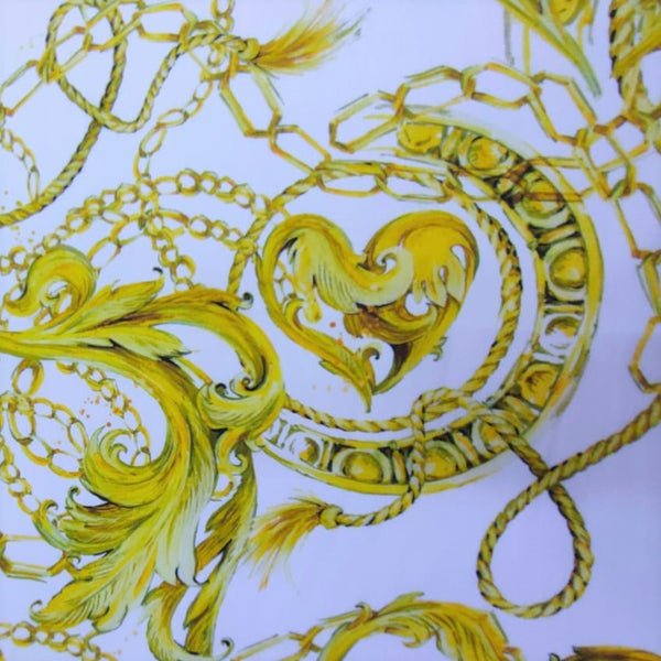 Traditional Print On Korean Satin-KSPS108