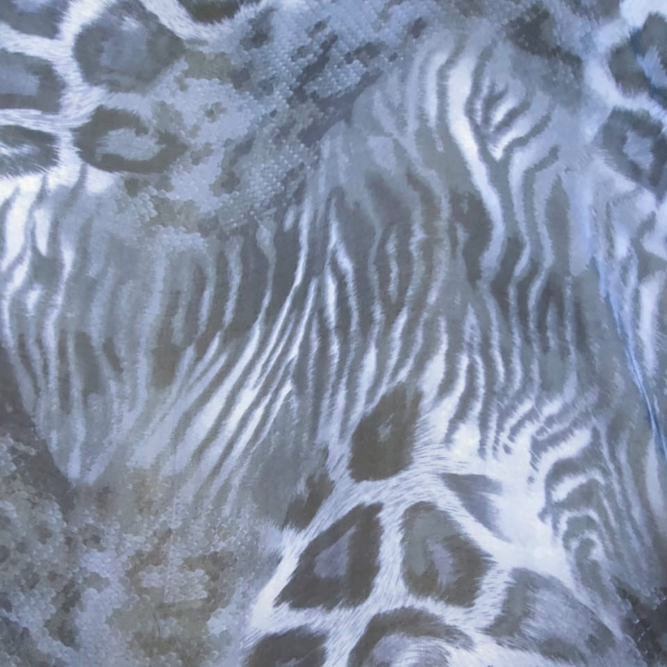 Black & White Leopard Silk Chiffon Print-SCPS227