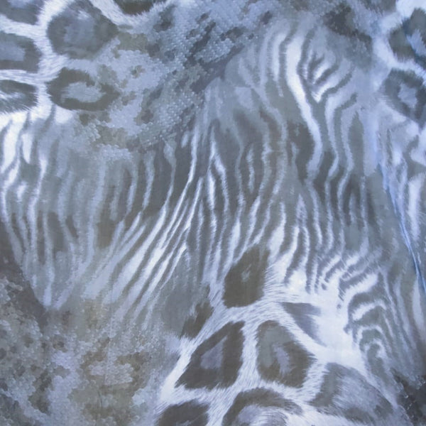 Black & White Leopard Silk Chiffon Print-SCPS227