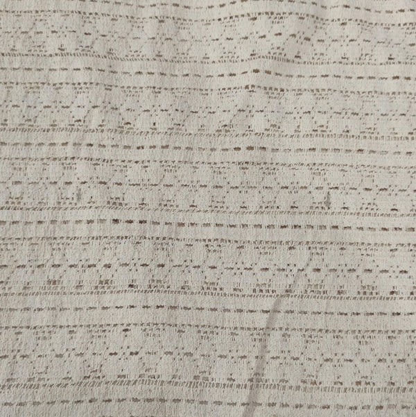 Greige Cotton Lace Fabric