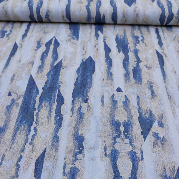 Happy Waves Print On Royal Georgette RGPS08