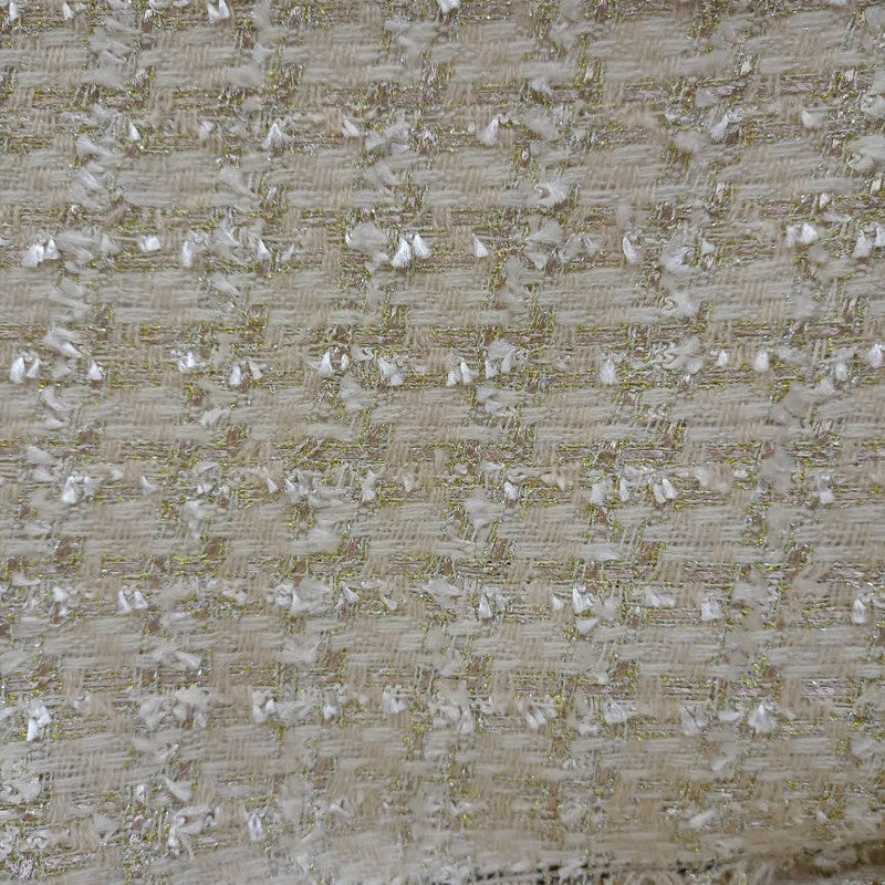 Light Gold Boucle Tweed