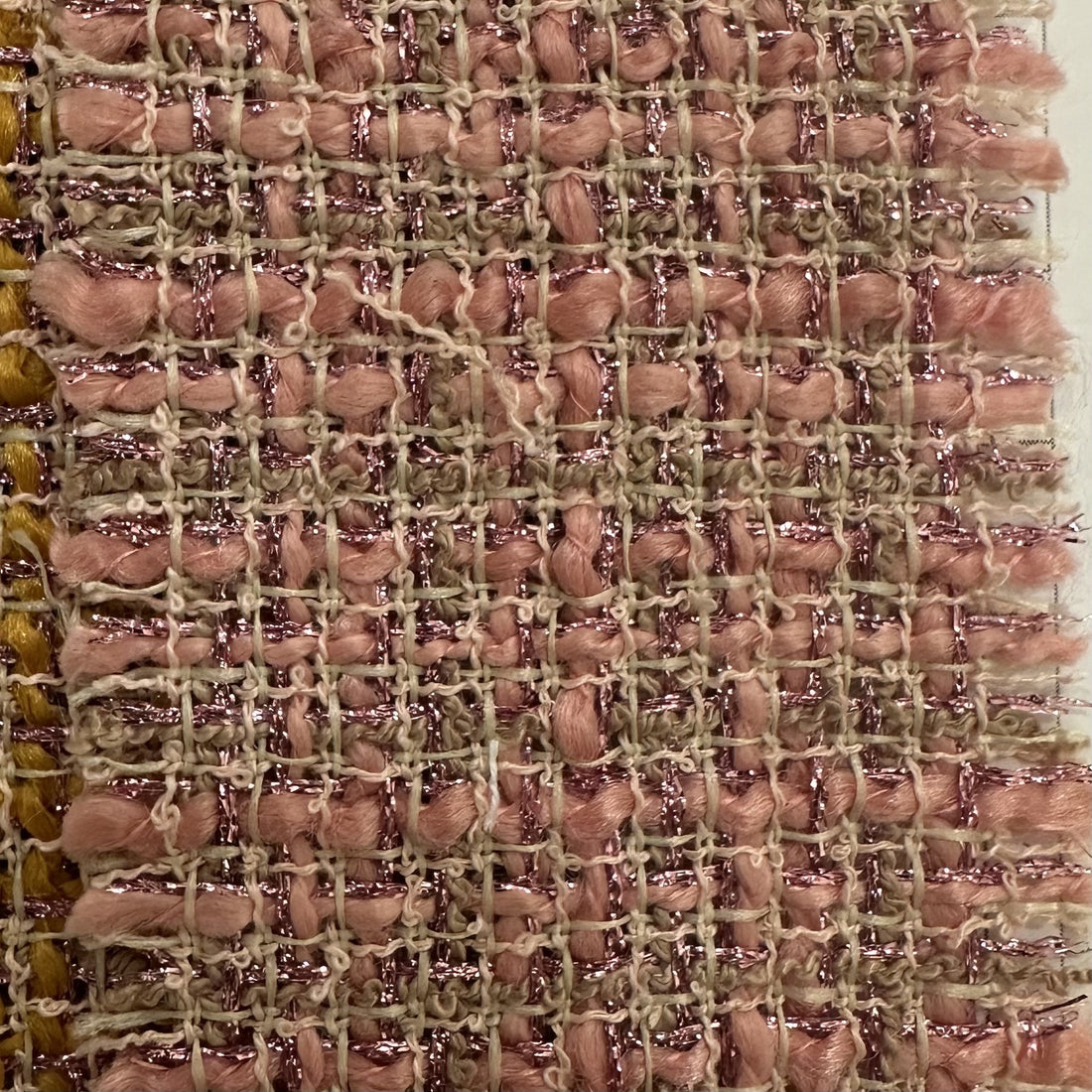 Champagne Pink Boucle Tweed