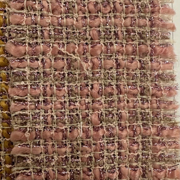 Champagne Pink Boucle Tweed