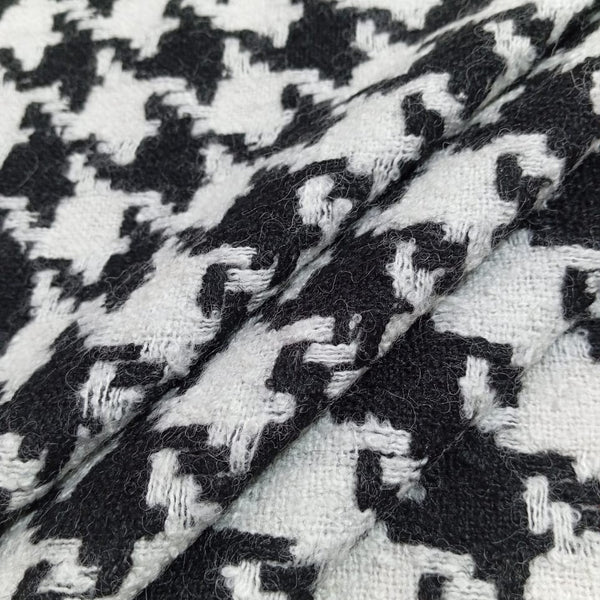 AGT-HNL-49 (Black Big Houndstooth) Tweed