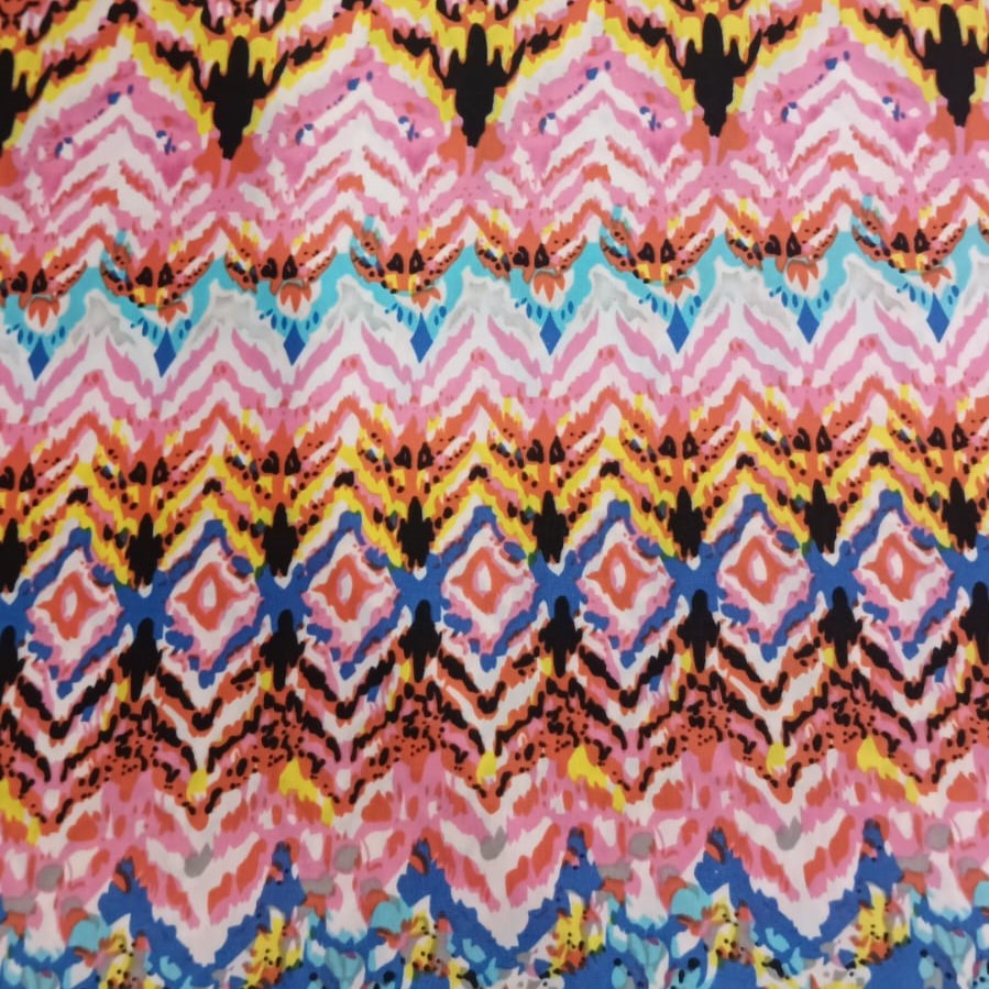 Abstract Mirror Art Print On Poly Knitted PKPS03