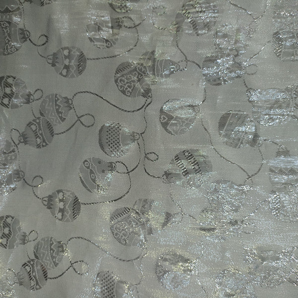 Silver Poly Lurex Jacquard NTCS25