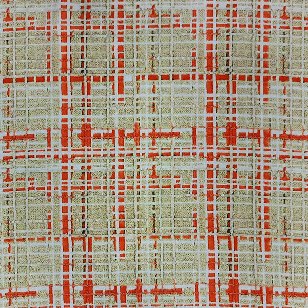 Grey Check Print On Twill Satin (PA01C#3) TSPS53