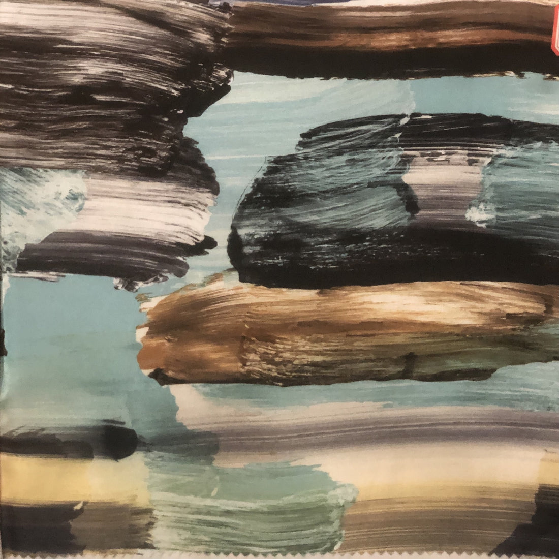 Brush Artwork Print On Korean Satin-KSPB82