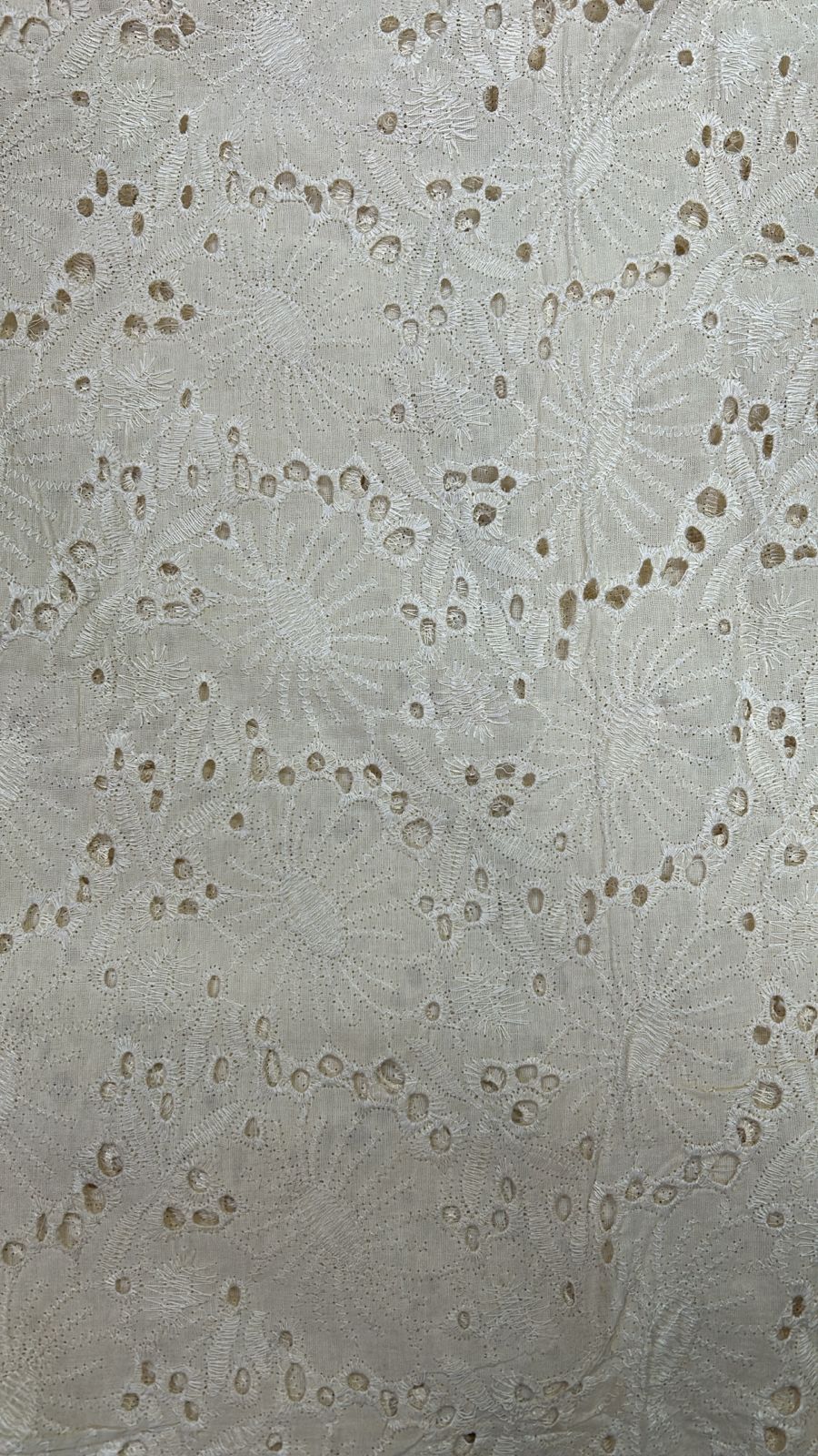 White Cotton Schiffli Embroidery#30