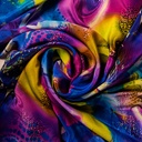 Print On Silk Crepe Fabric #02