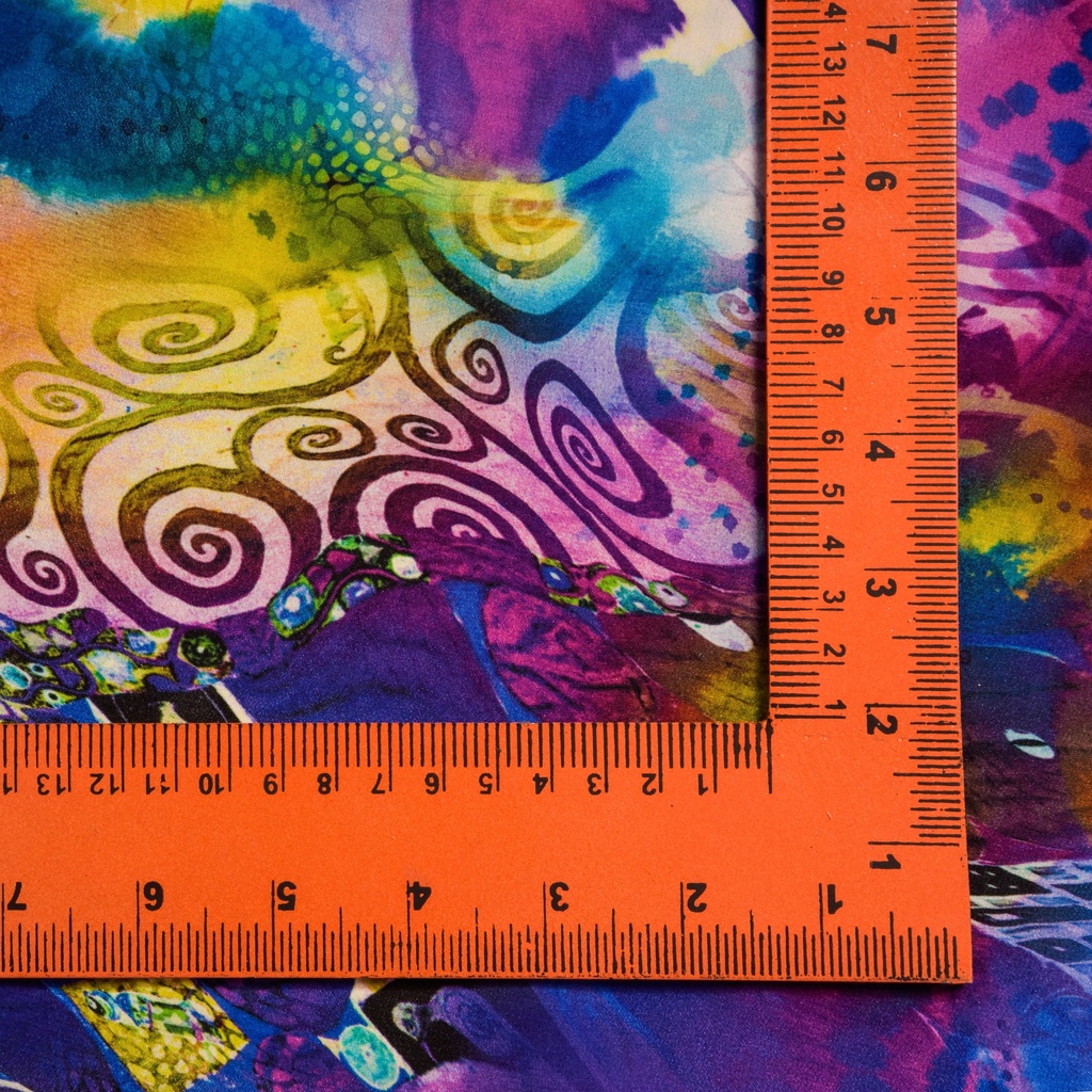 Print On Silk Crepe Fabric #02