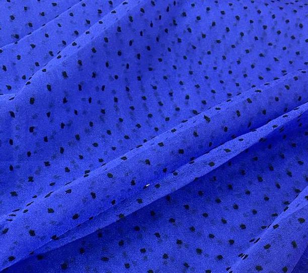 Madonna Organza Dyed Fabric (Two Tone)(Dark Navy on Blue 20)