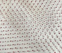 Madonna Organza Dyed Fabric (Two Tone)(Dark Red on Creams 14)