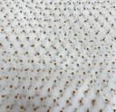 Madonna Organza Dyed Fabric (Two Tone)(Dusty Mustard on White 13)