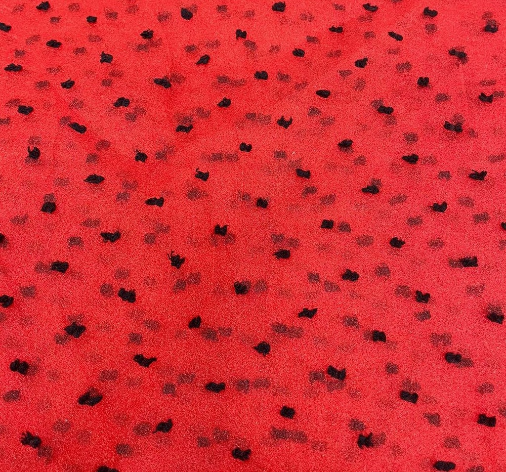 Madonna Organza Dyed Fabric (Two tone)(Black on Red 21)