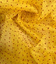 Madonna Organza Dyed Fabric (Two tone)(Red on Yellow 22)