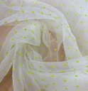 Madonna Organza Dyed Fabric (Two Tone)(Neon on White 11)