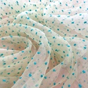 Madonna Organza Dyed Fabric (Two Tone)(Mint on Powder Yellow 8)