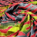 Print On Silk Satin Burnout#28