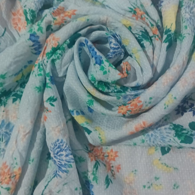 Floral Print On Rayon