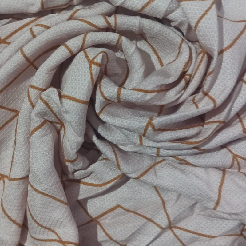 Zik Zak String Print On Rayon