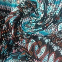Paisley Border Print On Viscose