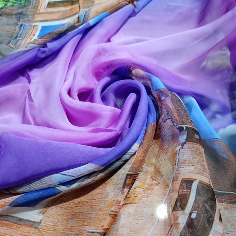  Print On Flat Chiffon 