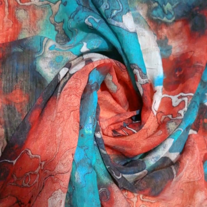 Orange & Blue Abstract
