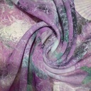 Voilet Starfish Print On French Rayon S23-FRPS17