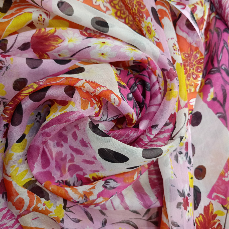  Print On Silk Chiffon S23-SCPS281