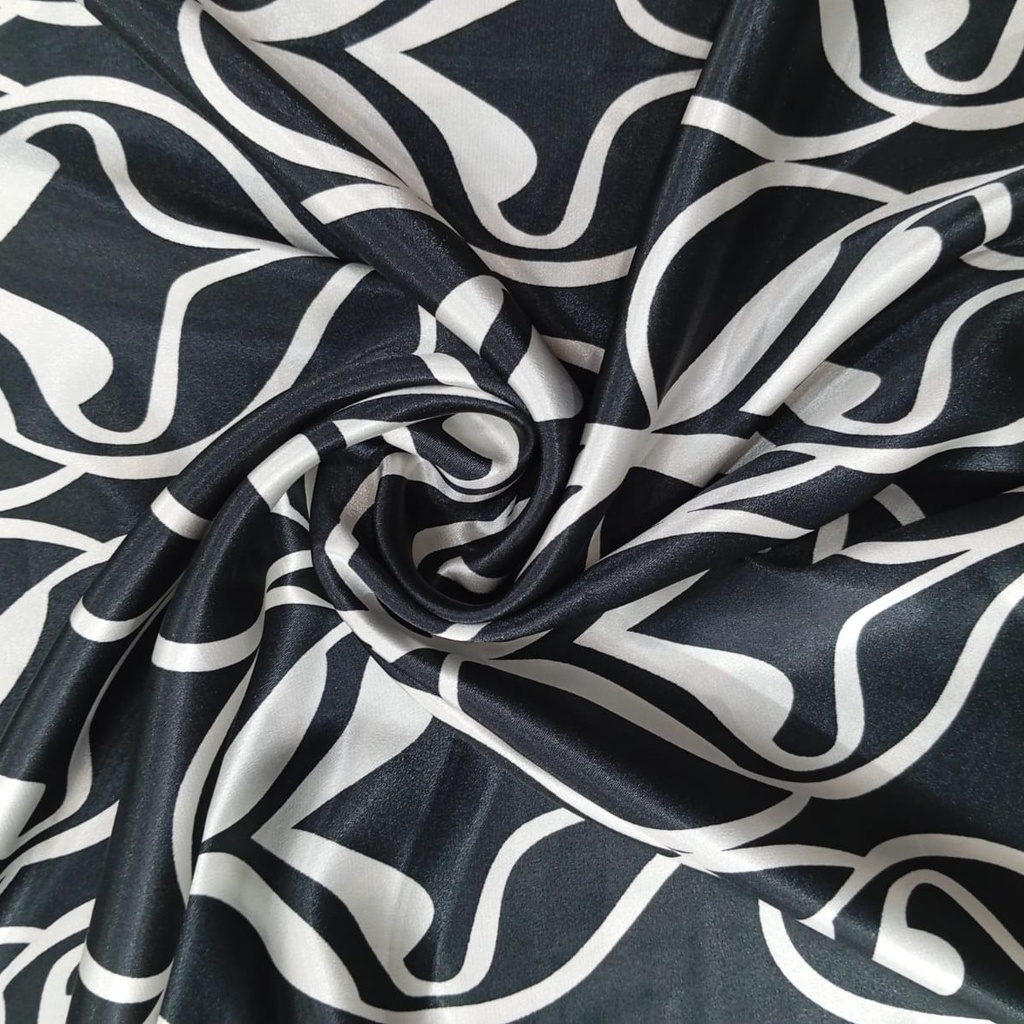 Cloud Brown Base Print On Satin Lycra S24 SLPS01