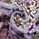 Voilet Texture Shade Print On Habutai Satin S24-HSPS68