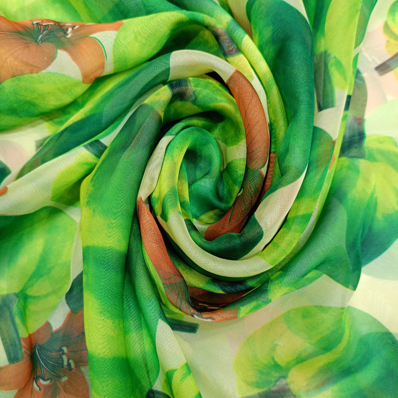 Print On Flat Chiffon