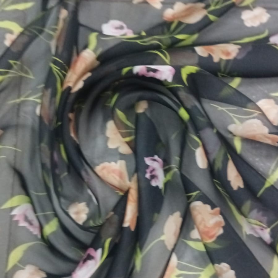 Print On Flat Chiffon