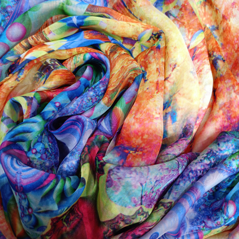 Print On Flat Chiffon